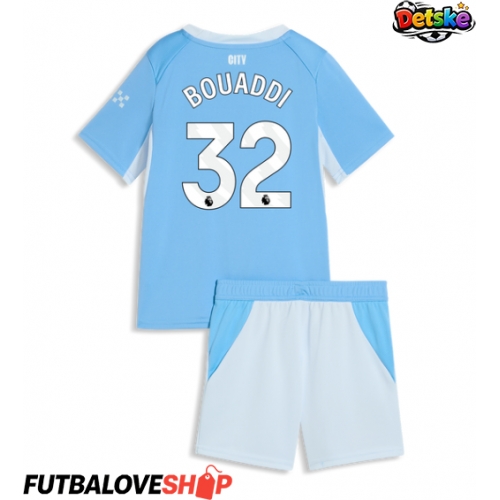 Dres Manchester City Ayyoub Bouaddi #32 Domáci pre deti 2026-27 Krátky Rukáv (+ trenírky)